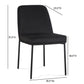 Sydney Dining Chair - Set of 2 - Black - Image 8