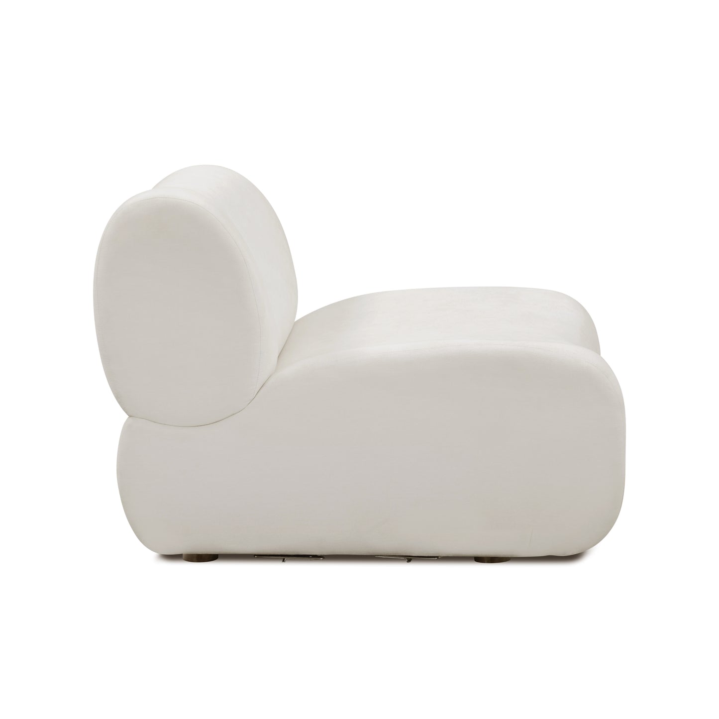 Zenith Modular Armless Chair - Cream - Image 4