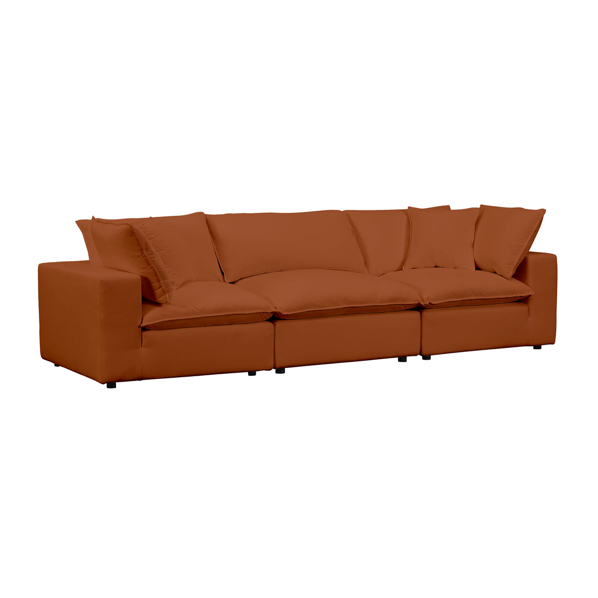 Cali 120" Modular Sofa - Rust - Image 3