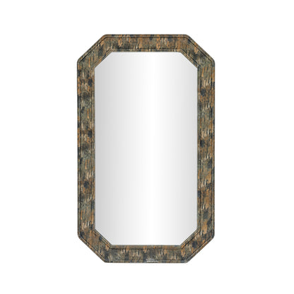 Charlene 35"X59" Jewel Wall Mirror - Watercolor Print - Image 1