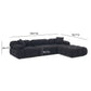 Calliope 4-Piece Performance Modular Sectional - Black - Image 10