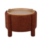 Bellamy Railroad Chenille Storage Stool With Reversible Tray Top - Brown - Image 2