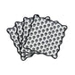 Crissy Cotton Canvas Printed Napkins - Set of 4 - Black Vintage Floral - Image 5