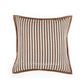 Kora 20" Brown Cotton Jute Throw Pillow Cover - Image 3