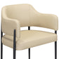 Sezanne Contract-Grade Vegan Leather Dining Chair - Taupe - Image 3