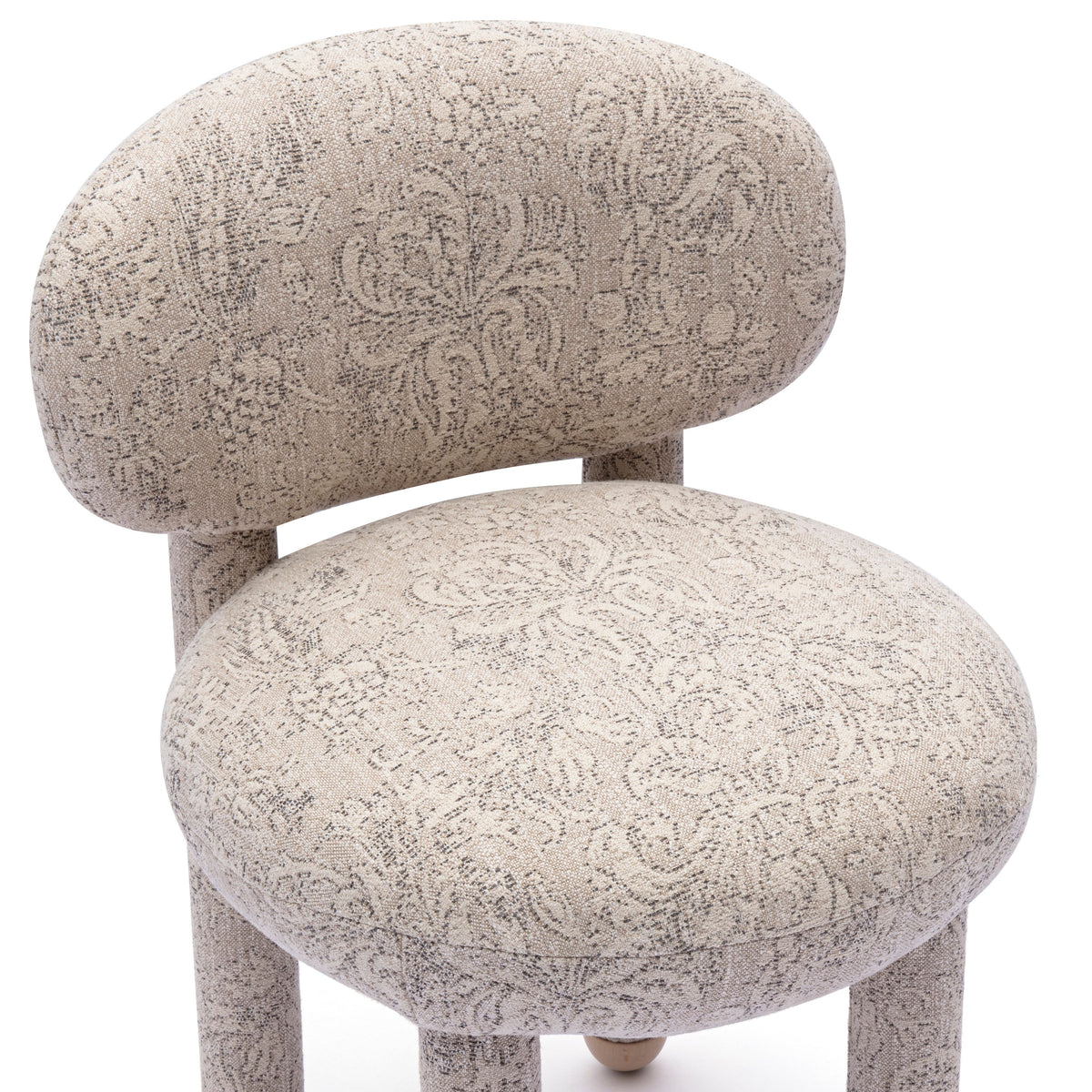 Manu Performance Fabric Side Chair - Neutral Floral - Image 4