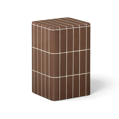 Tatiana Square Concrete Indoor/Outdoor Side Table - Terracotta - Image 1