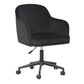 Sydney Performance Velvet Office Desk Chair - Black - Image 2