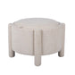 Bellamy Railroad Chenille Storage Stool With Reversible Tray Top - Cream - Image 3