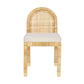 Amara Arched Rattan Dining Chair - Natural - Image 3
