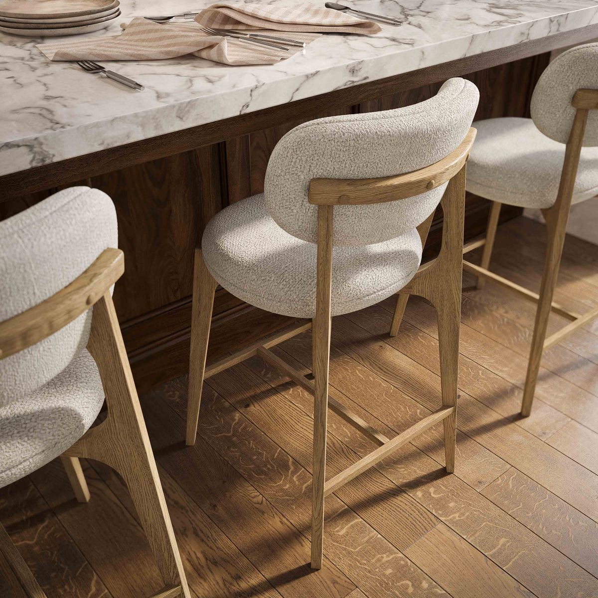 Carnation Counter Stool - Cream - Image 2