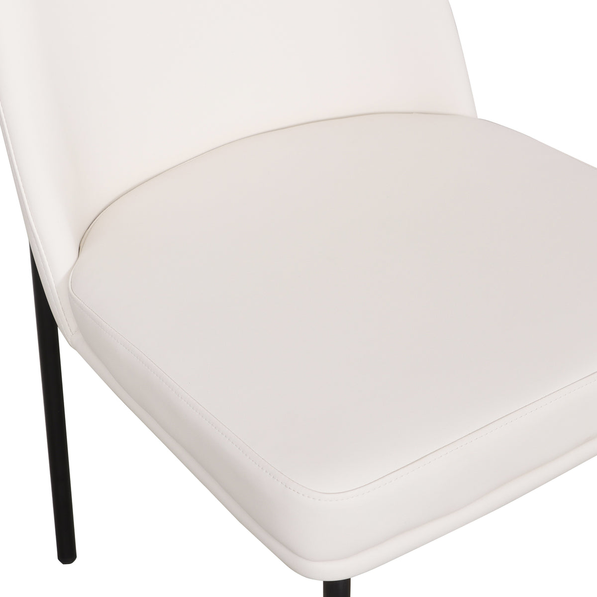 Sydney Performance Vegan Leather Dining Chair - Set of 2 - Cream - Image 5