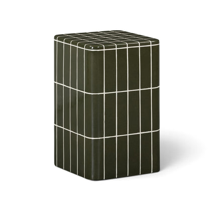 Tatiana Square Concrete Indoor/Outdoor Side Table - Forest Green - Image 1
