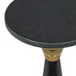 Tara Stone Side Table - Black - Image 3