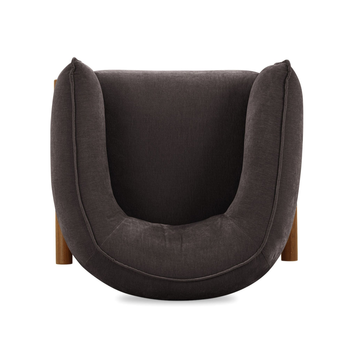 Piedmont Upcycled Contract-Grade Chenille Accent Chair - Grey - Image 7