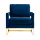 Avery Performance Velvet Accent Chair - Navy - Image 3