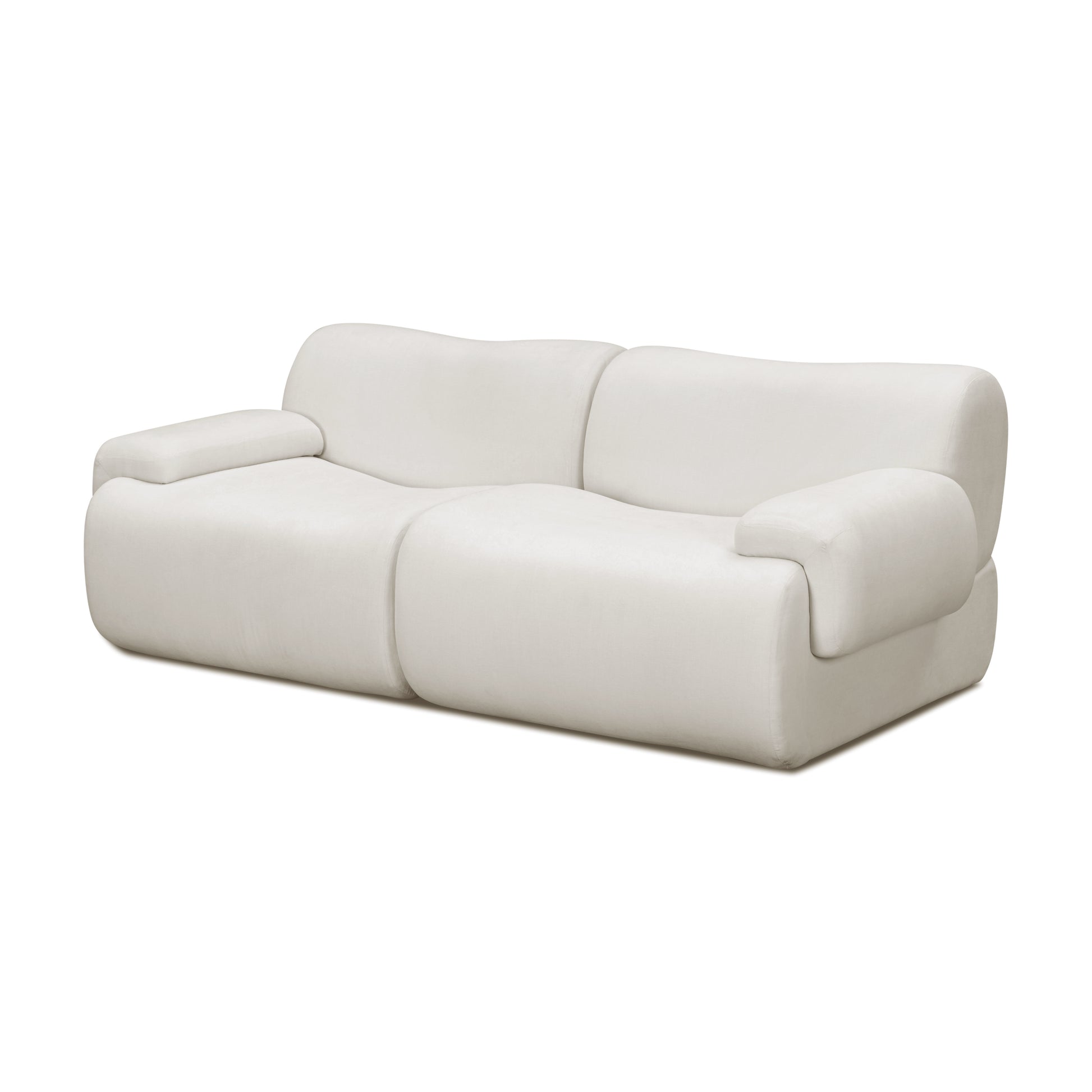 Zenith 80" Modular Loveseat - Cream - Image 3