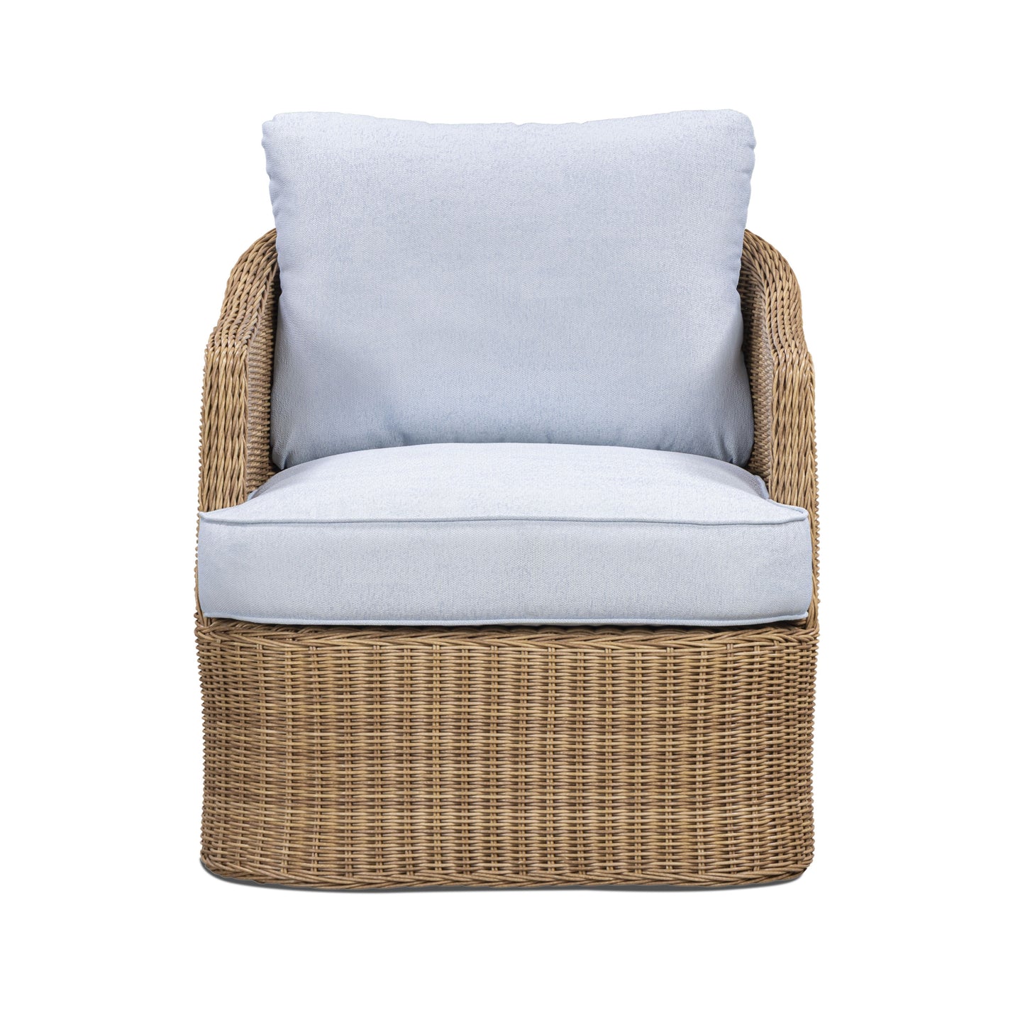 Axel Blue Boucle Outdoor Accent Chair - Image 2