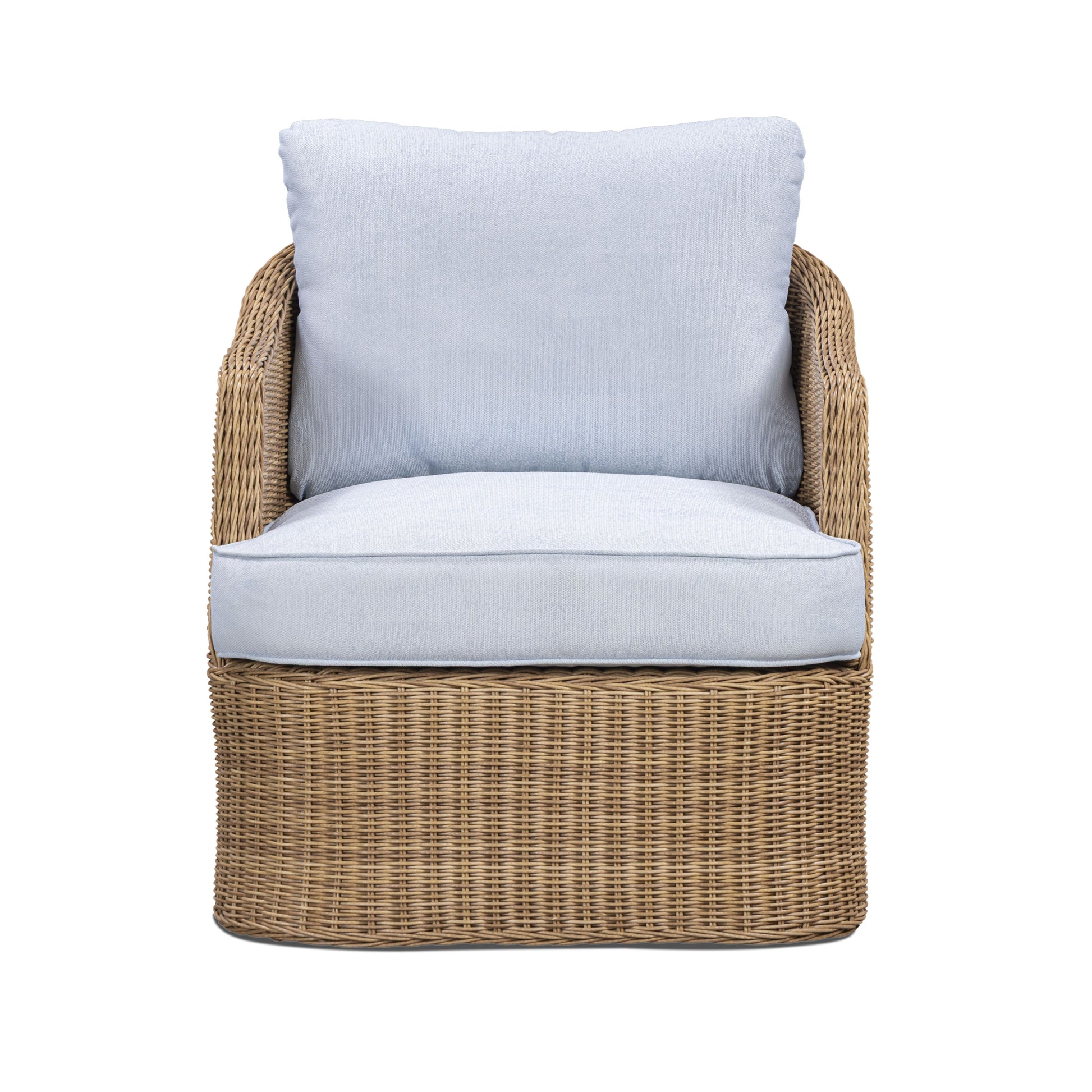 Axel Blue Boucle Outdoor Accent Chair - Image 2