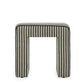 Byron Square Cotton Jute Ottoman - Green - Image 2