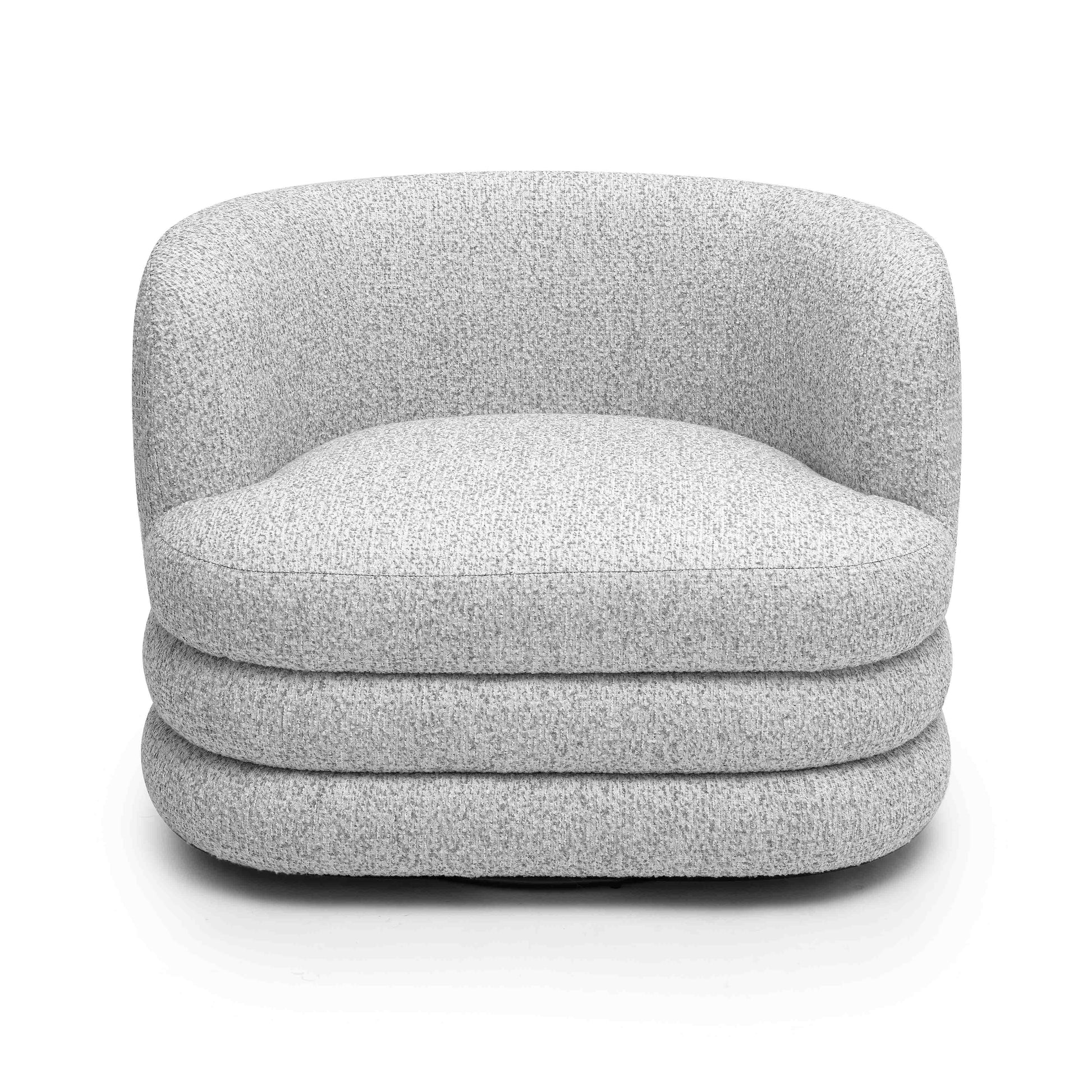 Astor Swivel Hotel Lounge Chair - Light Grey - Image 3