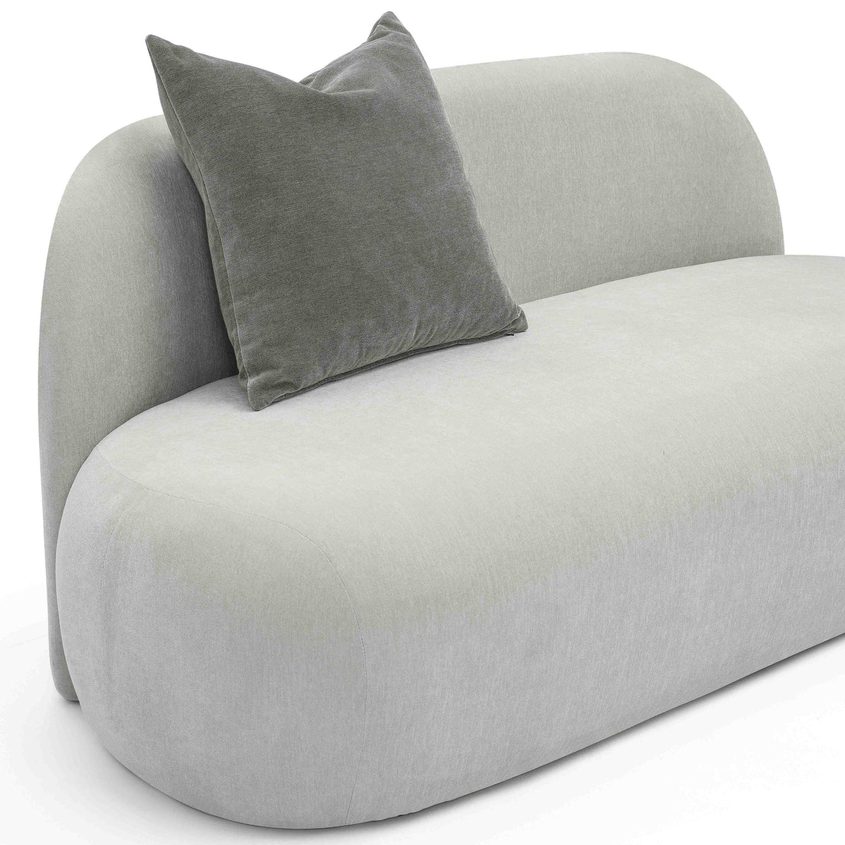 Carraway 59" Loveseat - Light Grey - Image 5
