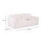 Gorge 81" Modular Loveseat - Cream - Image 9