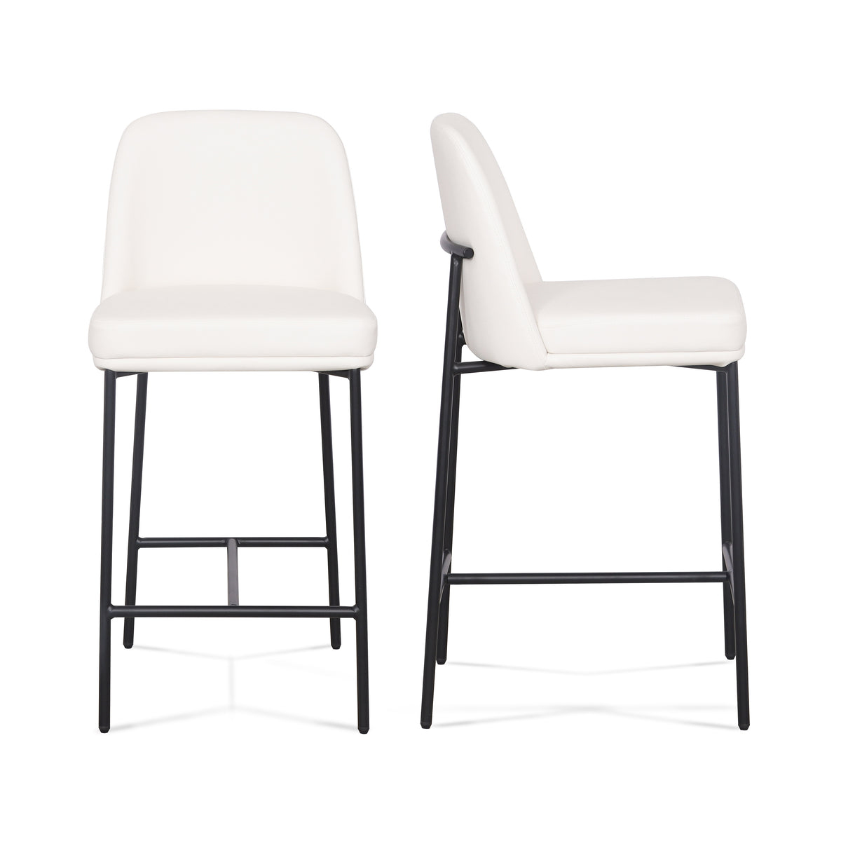 Sydney Counter Stool - Set of 2 - Cream - Image 1