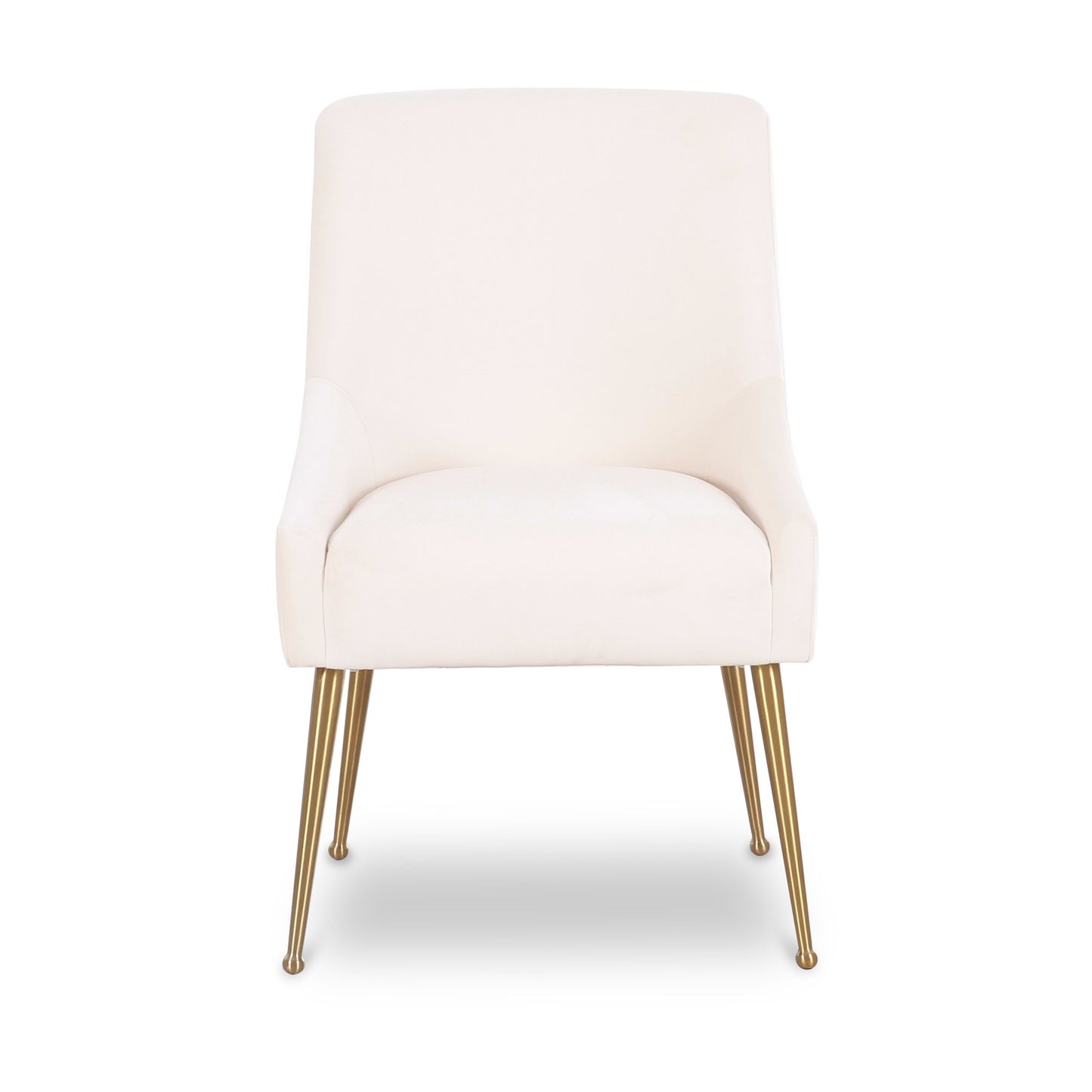 Beatrix Performance Velvet Dining Chair - Cream - Image 2