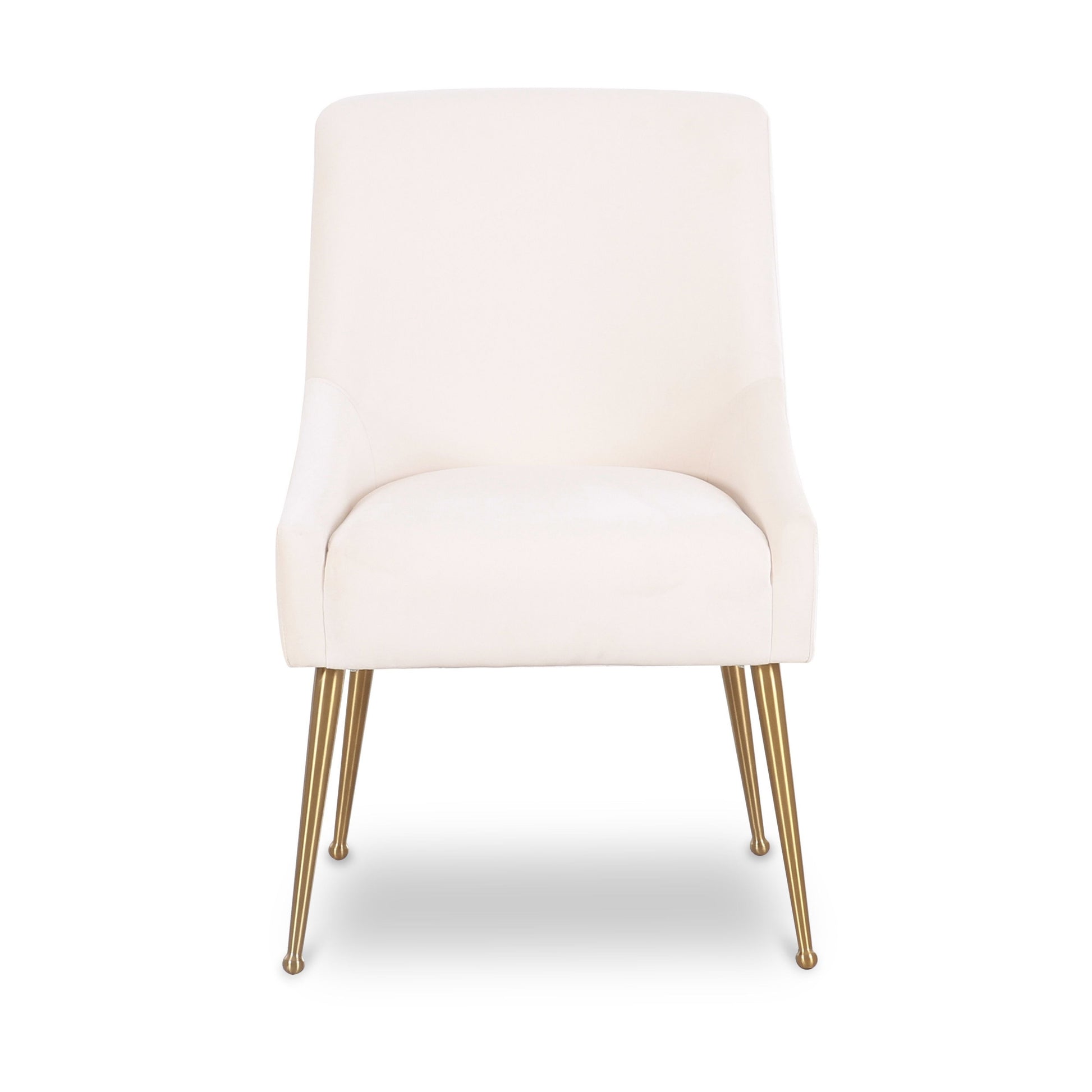 Beatrix Performance Velvet Dining Chair - Cream - Image 2