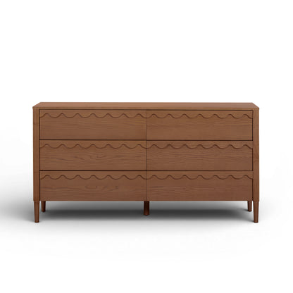 Oodle 62" 6-Drawer Dresser - Walnut - Image 1