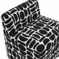 Pippa Accent Stool - Black and White - Image 6