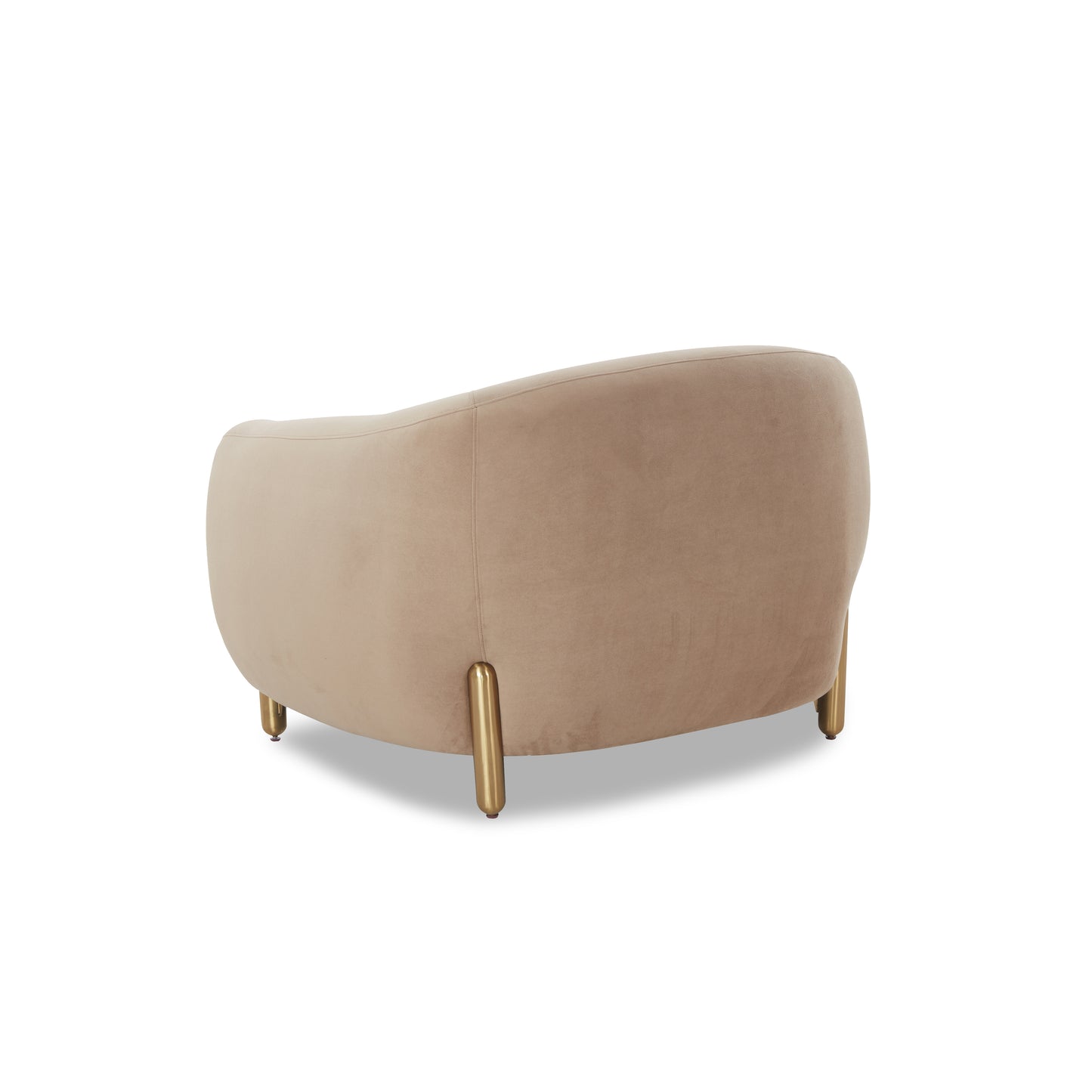 Lina Cafe Au Lait Performance Velvet Accent Chair - Image 5
