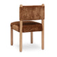 Bruno Thick Performance Chenille Straight Back Dining Chair - Bronze - Image 3