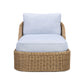 Axel Blue Boucle Outdoor Lounge Chair - Image 2