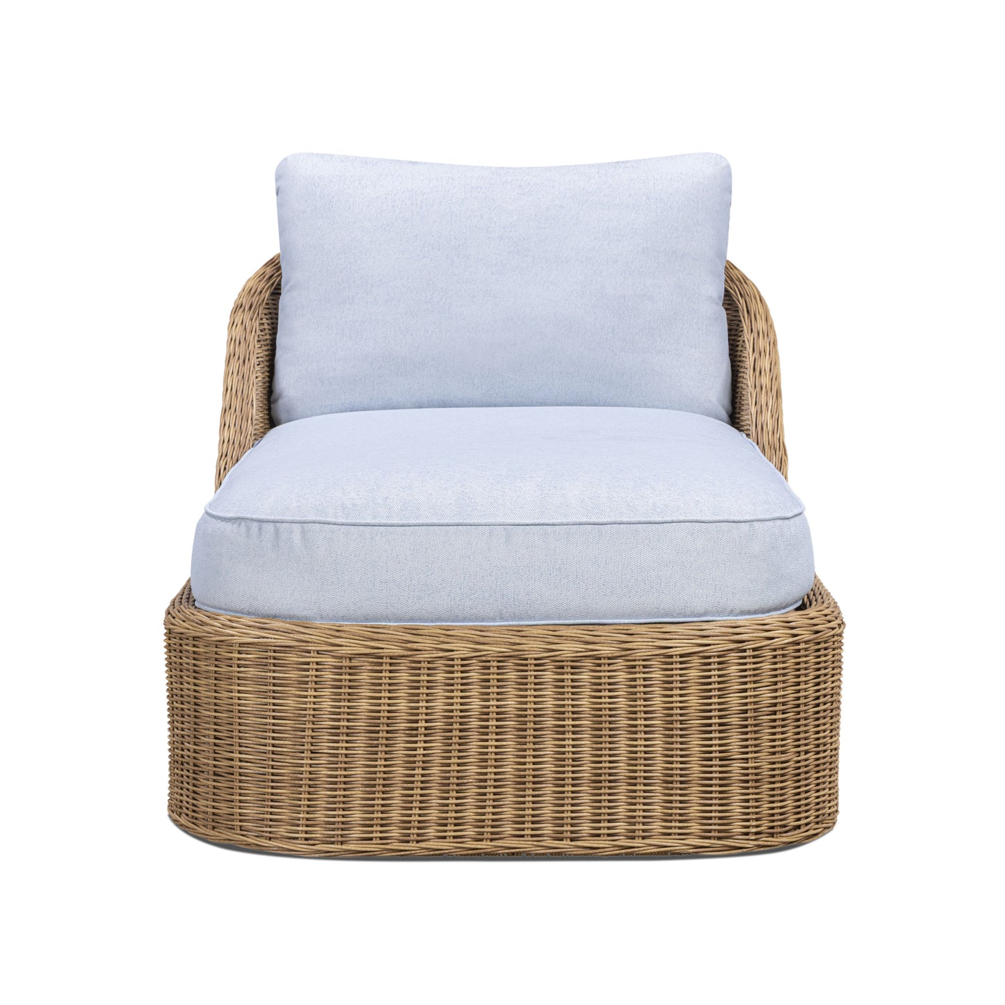 Axel Blue Boucle Outdoor Lounge Chair - Image 2