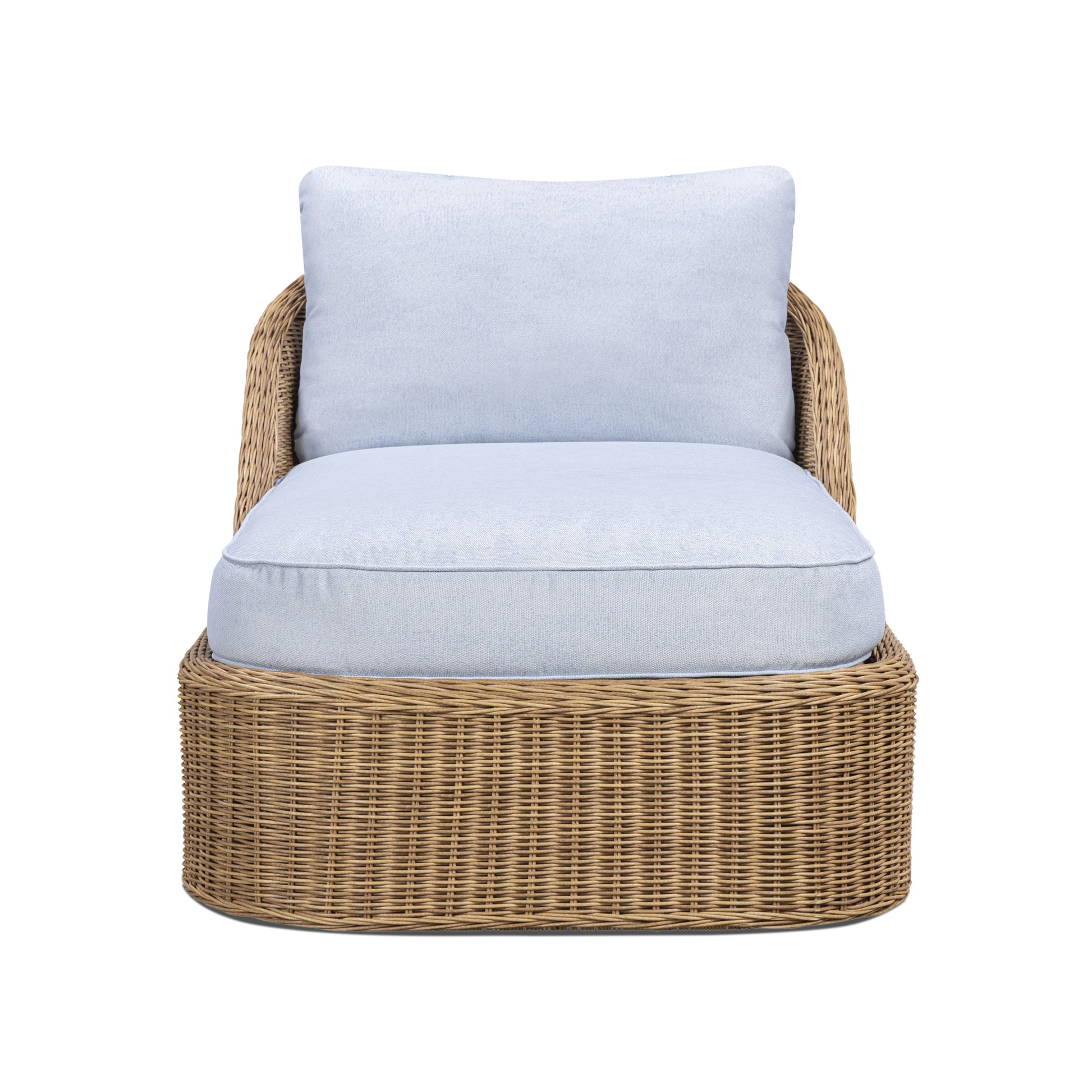 Axel Blue Boucle Outdoor Lounge Chair - Image 2