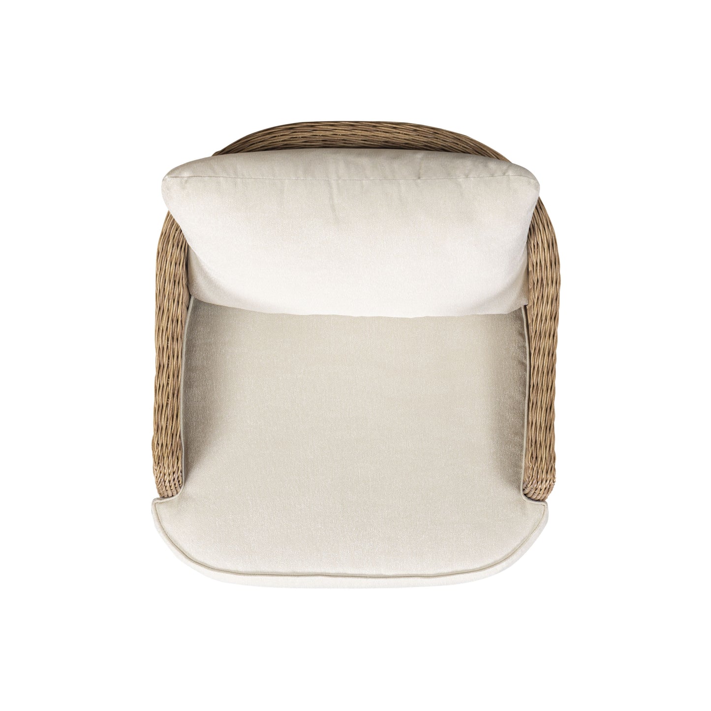 Axel Boucle Outdoor Accent Chair - Cream - Image 6
