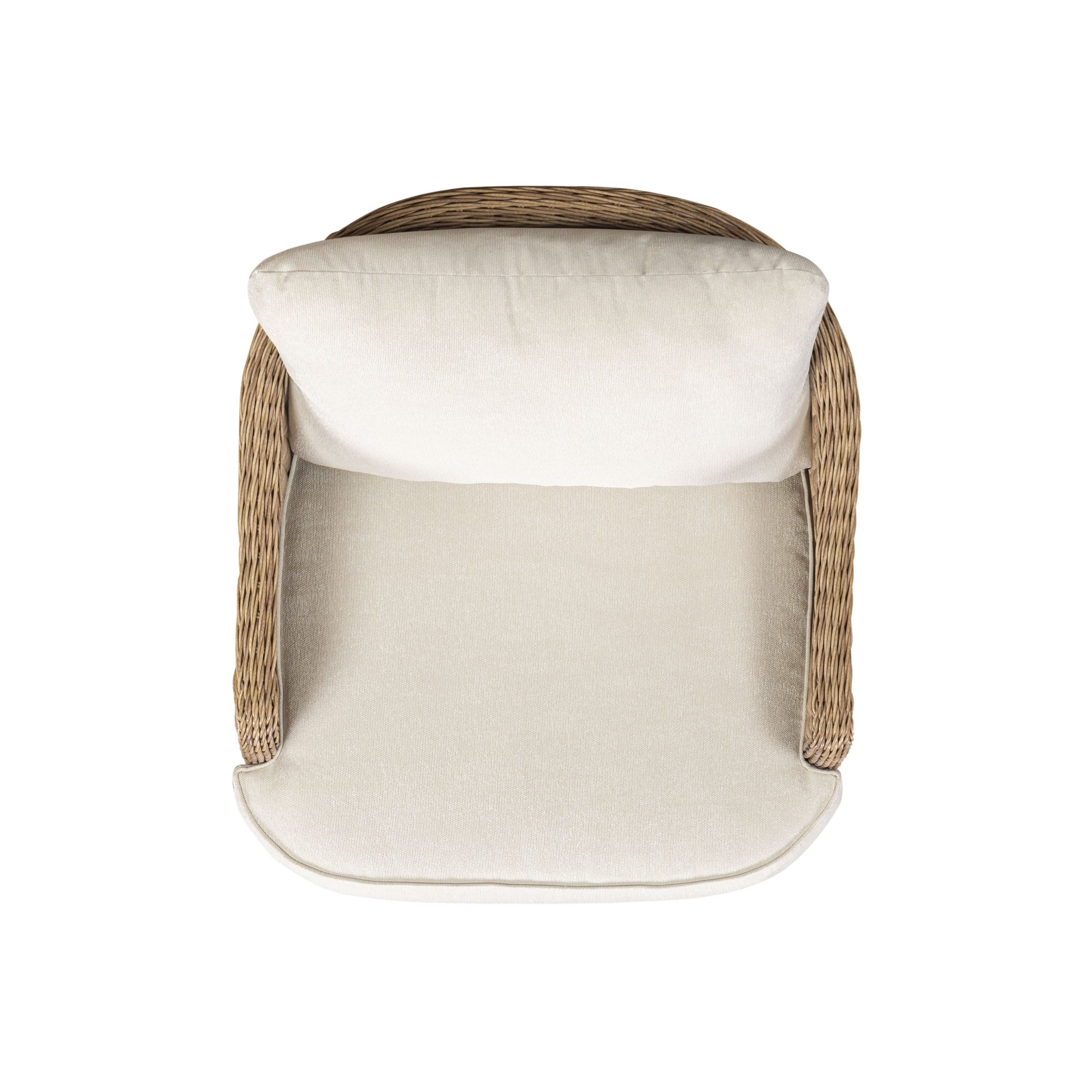 Axel Boucle Outdoor Accent Chair - Cream - Image 6