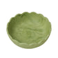 Holly Scalloped Resin Salad Bowl - Green - Image 2