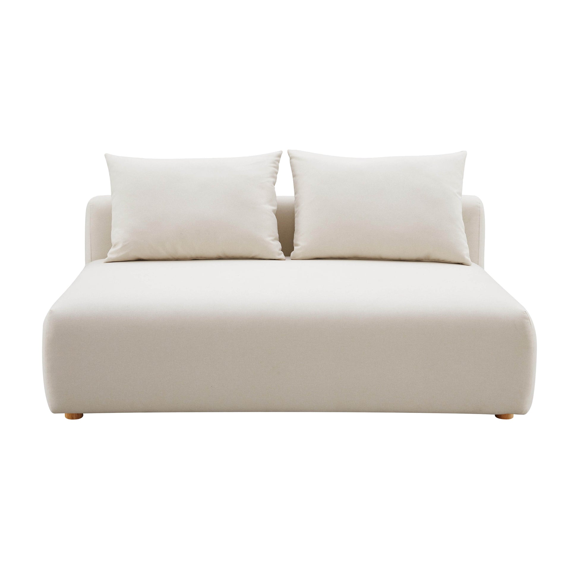 Hangover 64" Armless Loveseat - Off-White - Image 3
