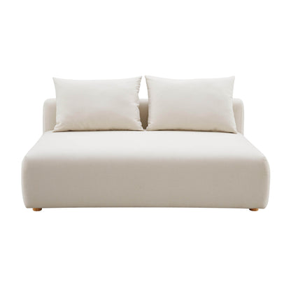 Hangover 64" Armless Loveseat - Off-White - Image 2