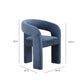 Malone Denim Blue Performance Fabric Dining Chair - Image 6