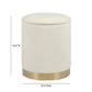 Zoe Storage Ottoman - Cream - Image 6