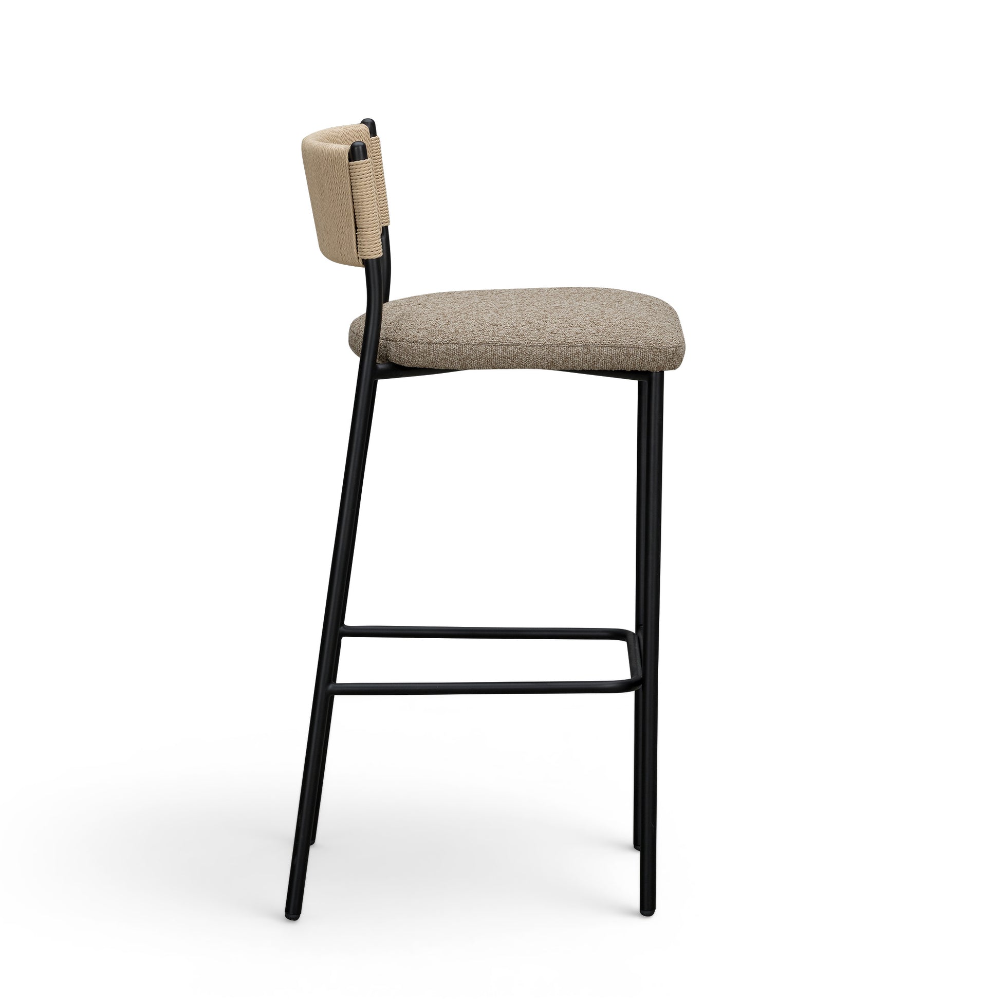 Celine Boucle Bar And Counter Stool - Brown / Bar Height - Image 3