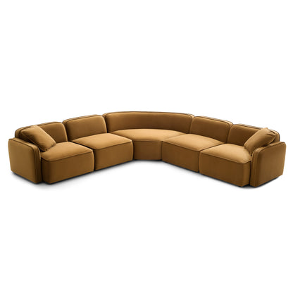 Travie 5-Piece Modular Large L-Sectional - Honey - Image 1