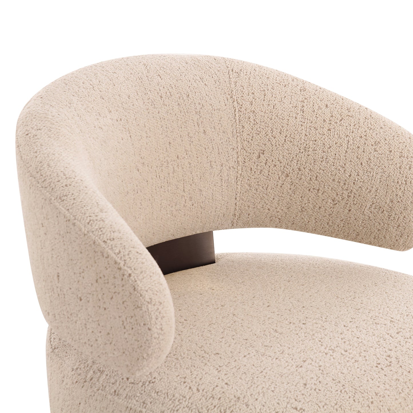 Austin Swivel Accent Chair - Cream - Image 5