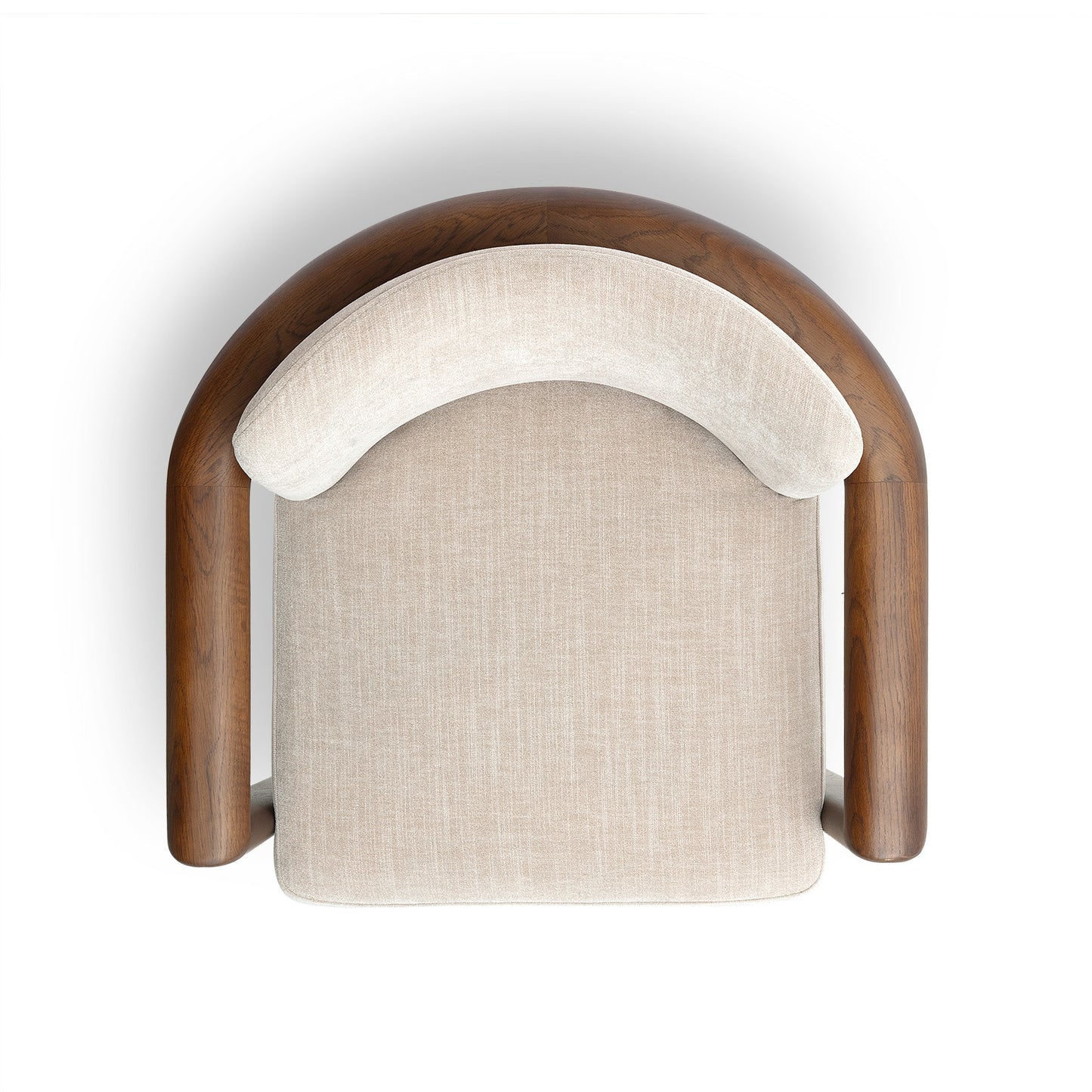 Irma Textured Performance Velvet Dining Chair - Taupe - Image 5