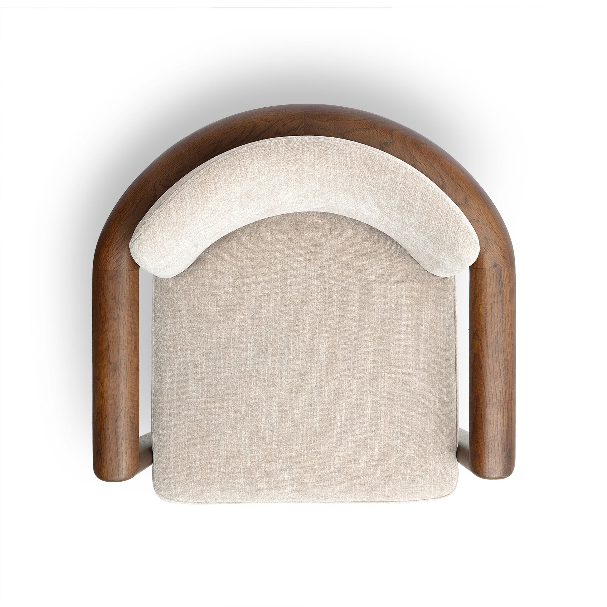 Irma Textured Performance Velvet Dining Chair - Taupe - Image 5