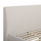 Rayne Textured Fabric Bed - Cream / Queen - Image 4